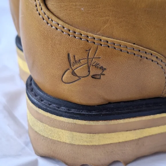 John Fluevog Kaya Oxford Loafers Yellow Size 7.5 - Picture 14 of 15